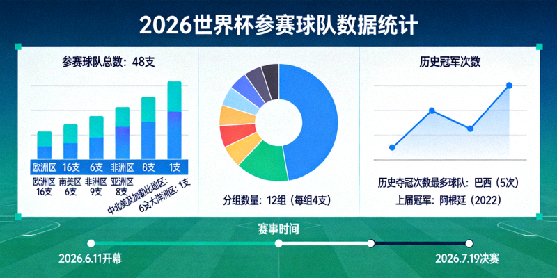 2026世界杯参赛球队数据统计可视化图表