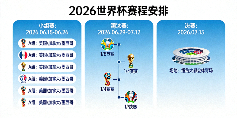 2026世界杯赛程安排示意图